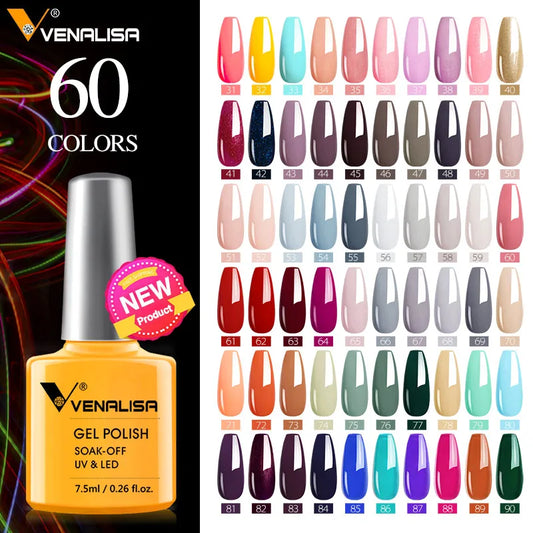 Luxury Color Nail Gel Venalisa Gel Nail Polish Lacquer Soak Off UV LED Long Lasting Nail Gel Varnish Good Price Super Gel Polish