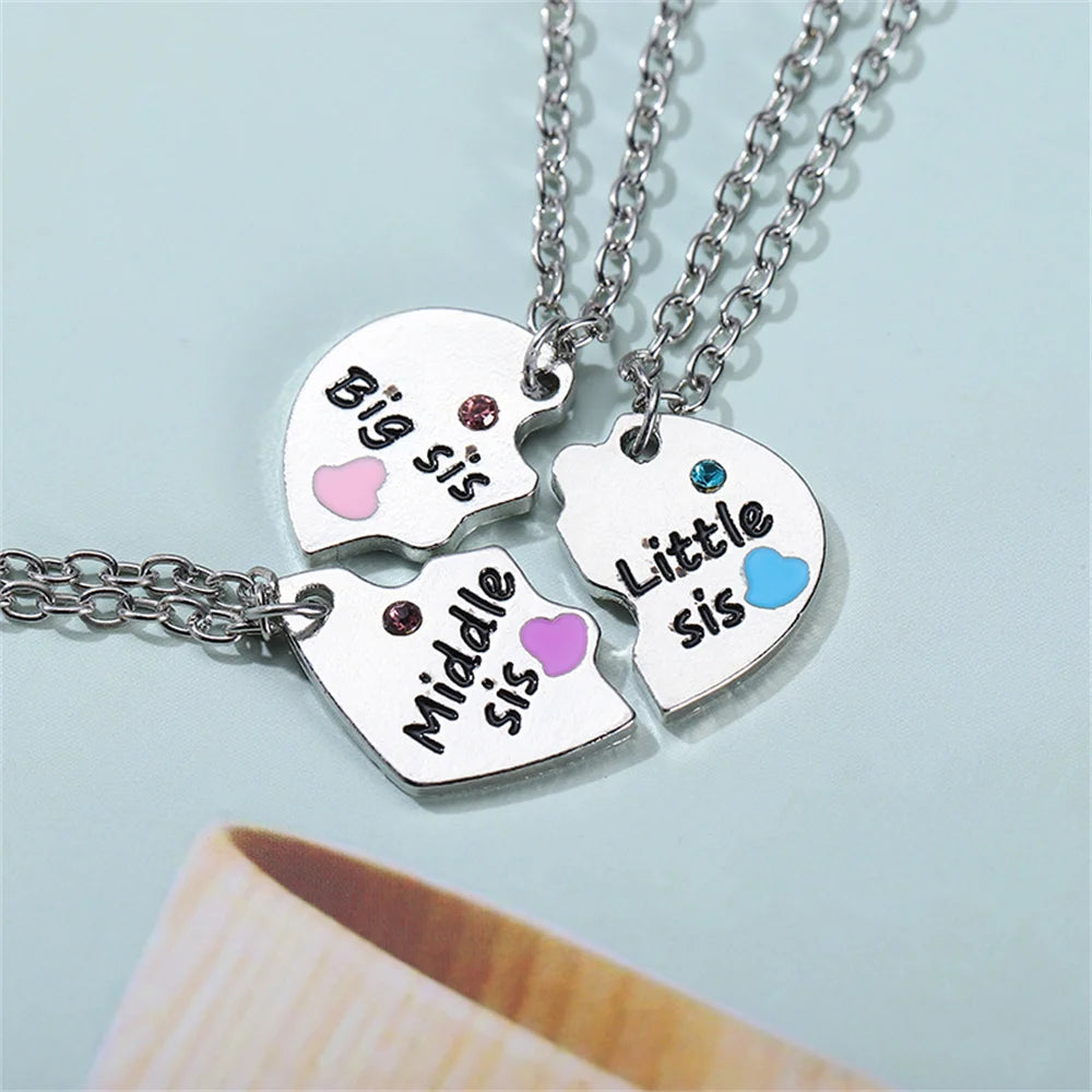 Fashion Best Friends Honey Love Couple Pendant Necklace 2 Pcs/ Set Chain Choke Broken Heart BFF Good Friendship Jewelry Gift