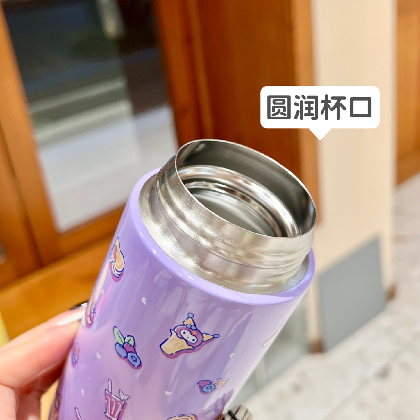 350ml Sanrio Hello Kitty Stainless Steel 316 Thermos Kawaii Kuromi Cinnamoroll Melody Kids Vacuum Flask Water Bottle Tumbler