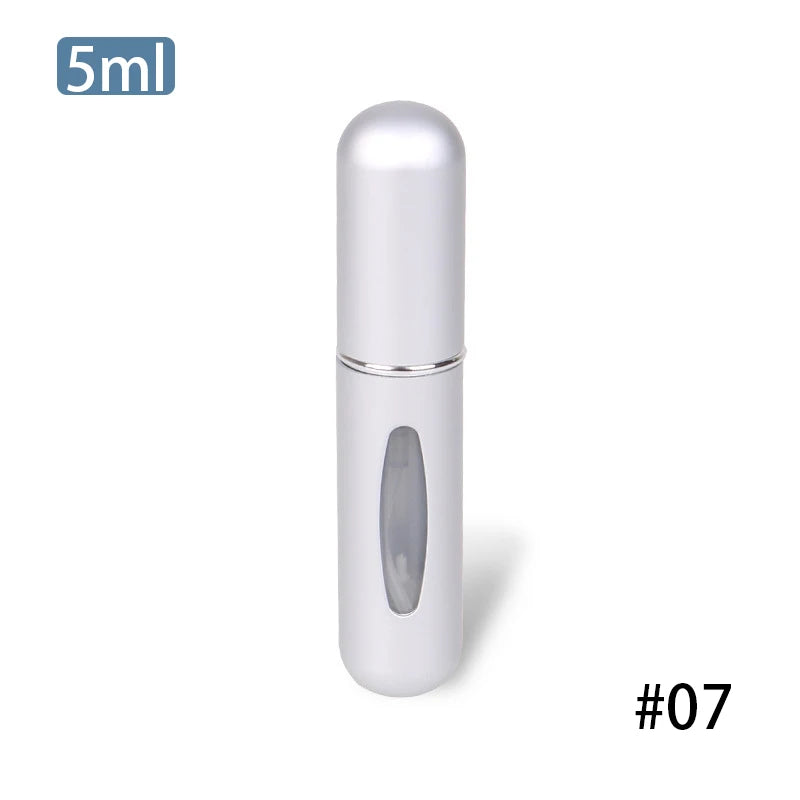 5ml Perfume Atomizer Portable Liquid Container Cosmetics Traveling Mini Aluminum Sprayer Alcochol Empty Refillable Bottle