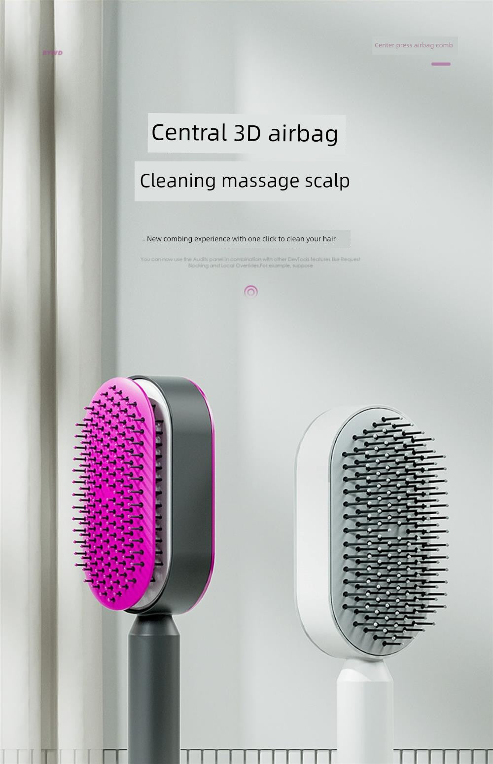 Japan Seiko Mujie Upgraded Press Cleaning Air Cushion Comb Ms. Long Hair Dedicated Airbag Massage Comb