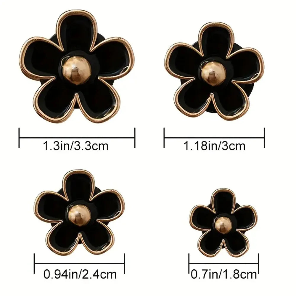 4pcs/set Small Car Air Outlet Perfume Decoration Clip Flower Daisy Design Car Interior Aromatherapy Fresheners Diffuser Access