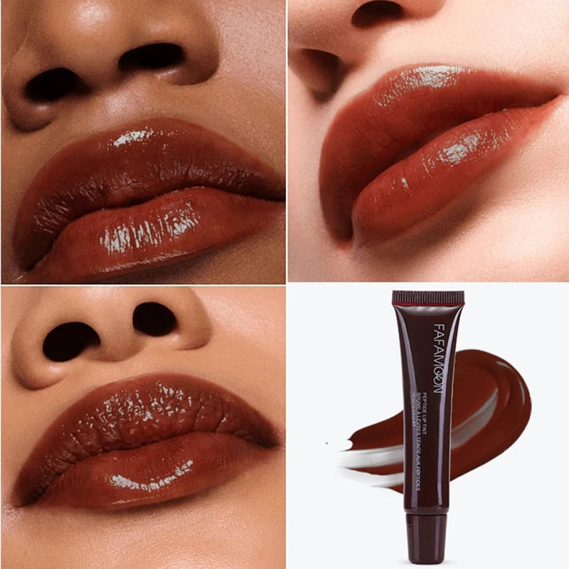 Moisturizing Mirror Water Light Lip Gloss Nude Brown Lip Oil Makeup Plumping Liquid Lipstick Transparent Cosmetics Make Up New