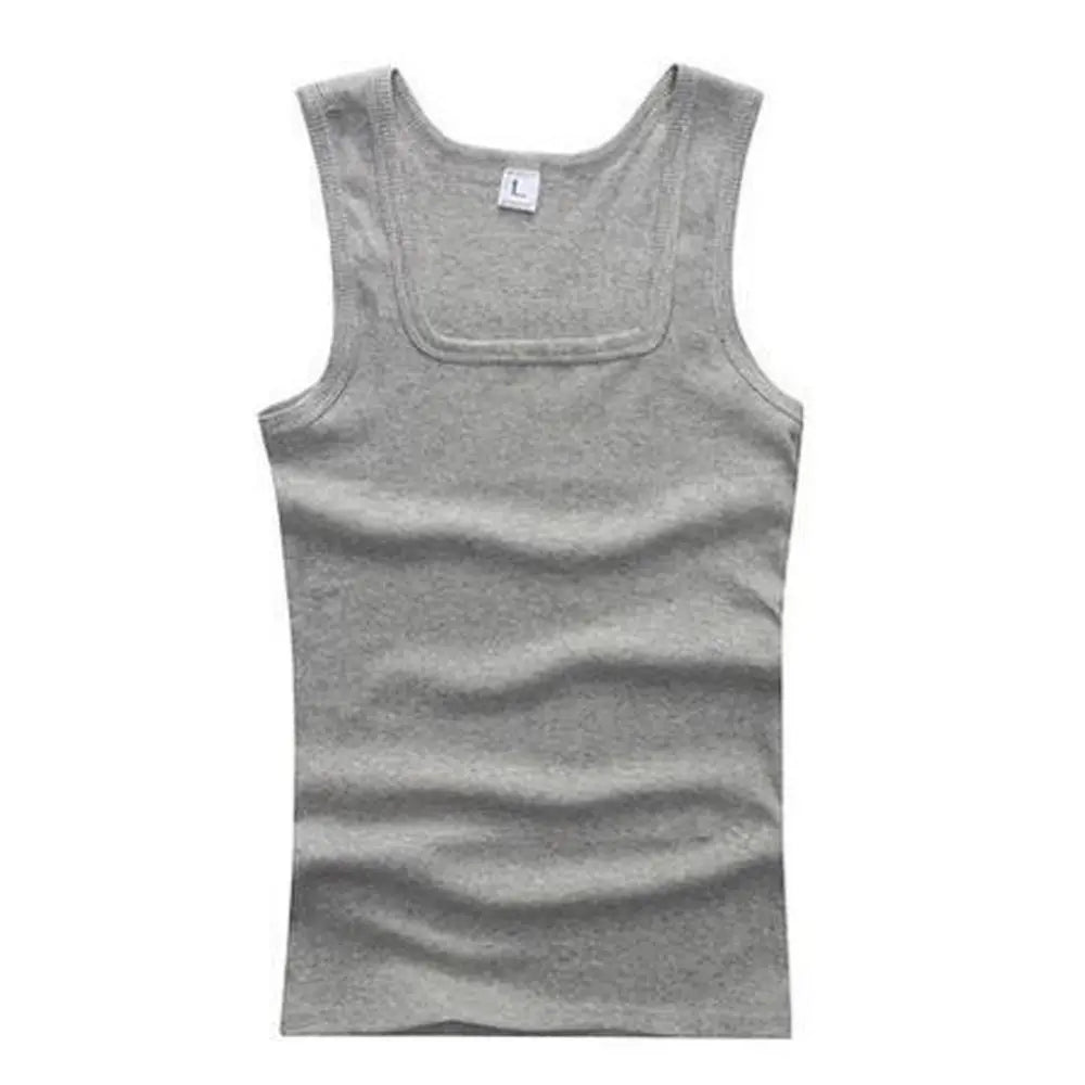 Hot Sale Summer Male clothes Women Basic Elastic tank top Pure Cotton Sleeveless Men's t-shirt Bodybuilding Fitness T-shirt