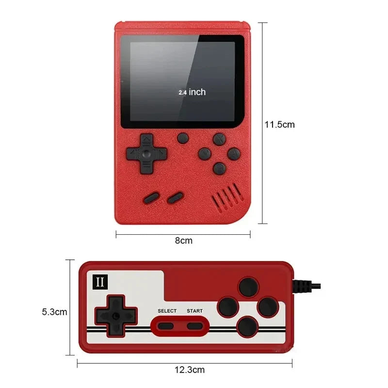 Built-in 400 FC Games with 2.4 Inch LCD Screen Video Game Player Kids Boys Gift for Retro Handheld Game Console