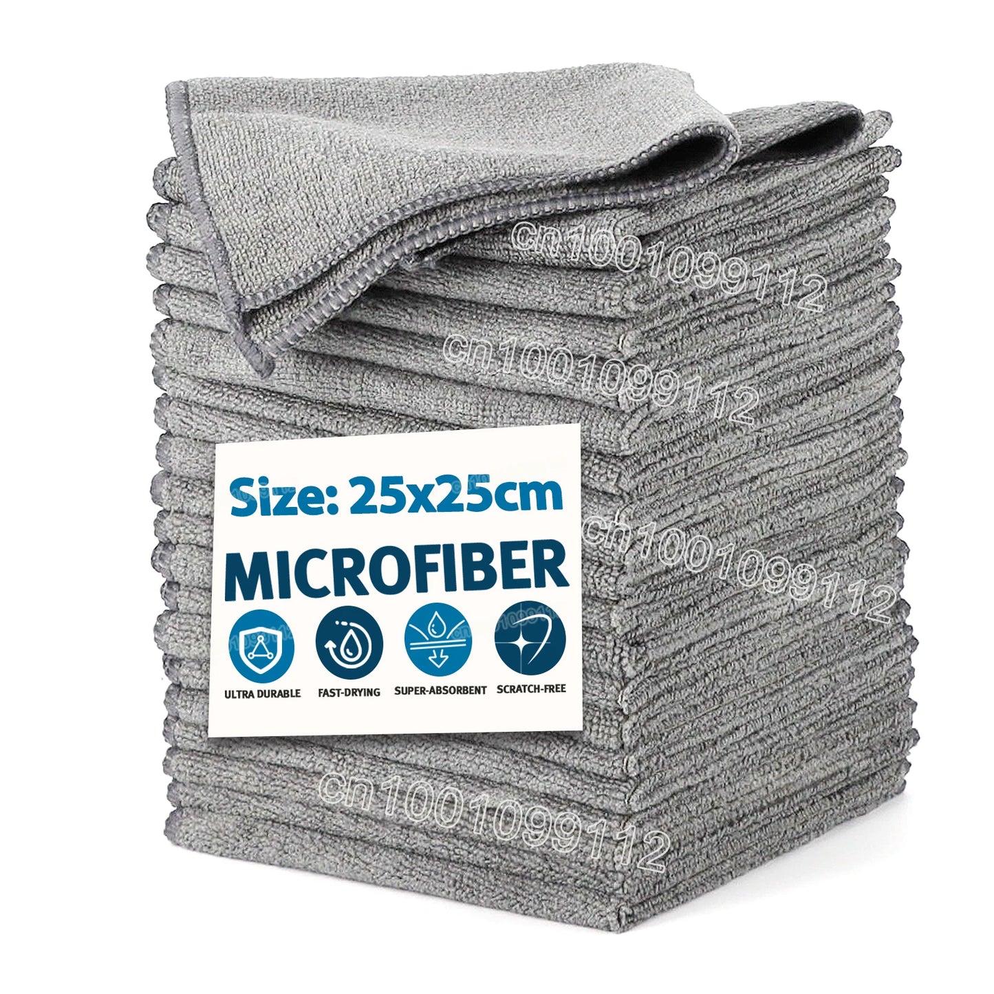 2/6/12/20PCS Microfiber Cleaning Cloth Absorbent Towel for Wash Car Housework Clean Kitchen Cleaning Rags Household Clean Tools