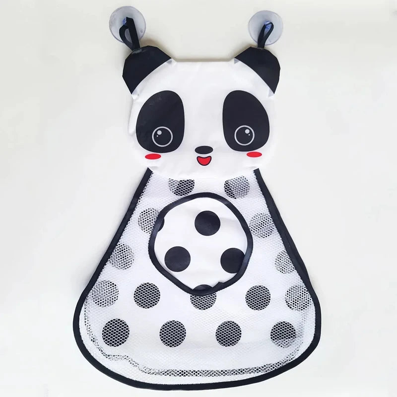 Baby Bathroom Mesh Bag Cartoon Animal Shapes Cloth Sand Toys Storage Net Bag Sucker Organizer for Children Bath Toys Kid Basket