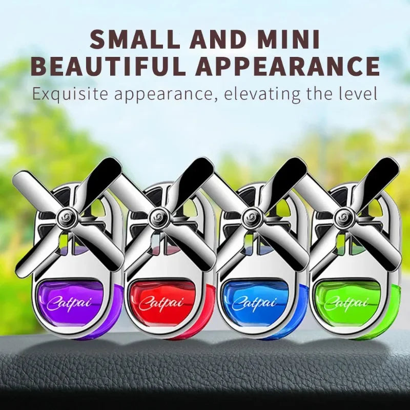 Car Aromatherapy Air Freshener Rotating Propeller Vent Fragrance Aromatherapy Creative Mini Perfume Decoration Accessories New