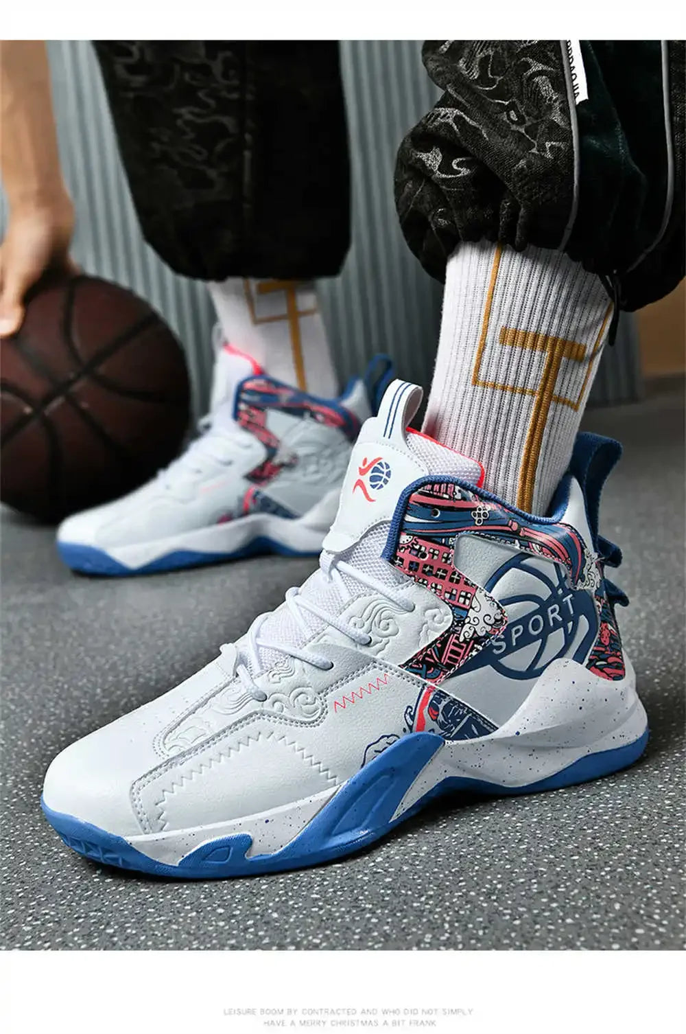 Hightop Number 45 Sports Shoes Men Deals Casual For Basketball Men's Blue Sneakers Trending Resell Models Zapato Sneakeres