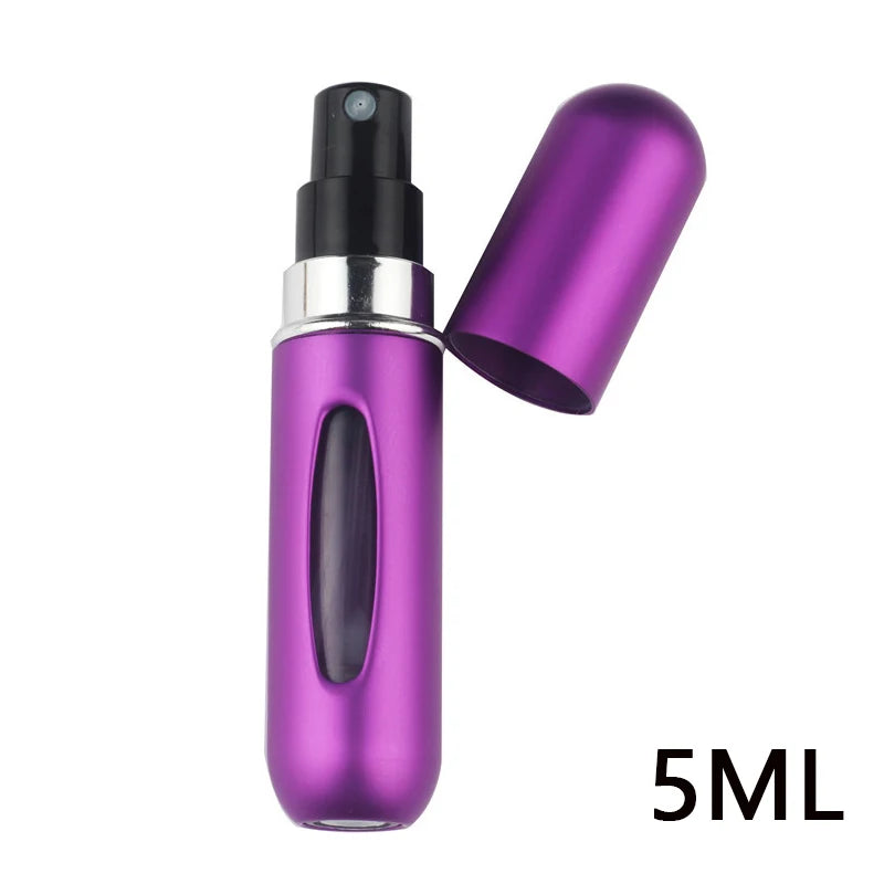 5ml Bottom Charge Perfume Refillable Bottle Liquid Container For Cosmetics Spray Bottling Dispenser Press Head Portable Travel