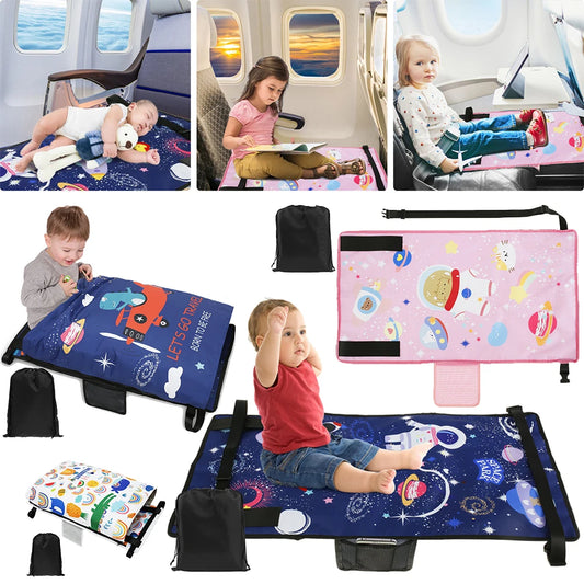 Kids Travel Airplane Bed Baby Pedals Bed Portable Travel Foot Rest Hammock Kids Bed Airplane Seat Extender Leg Rest For Kids