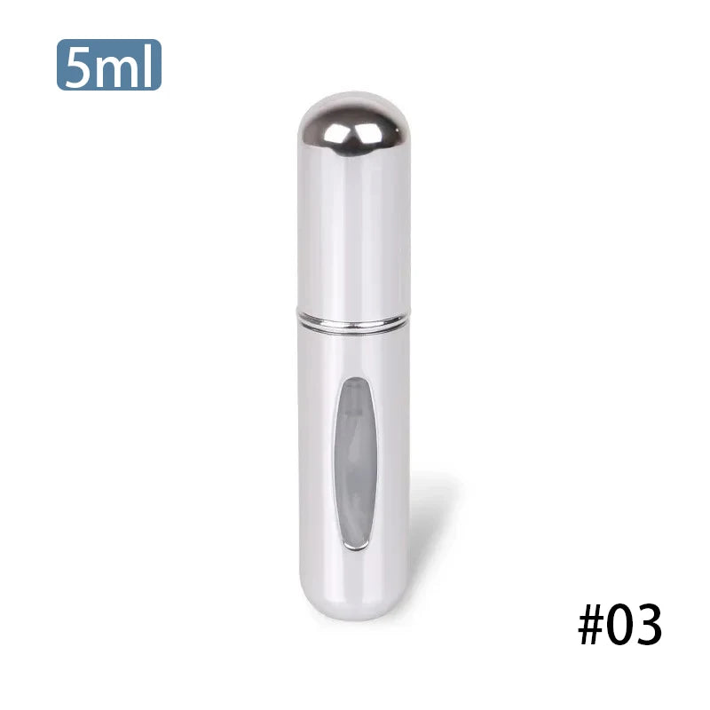 5ml Perfume Atomizer Portable Liquid Container Cosmetics Traveling Mini Aluminum Sprayer Alcochol Empty Refillable Bottle