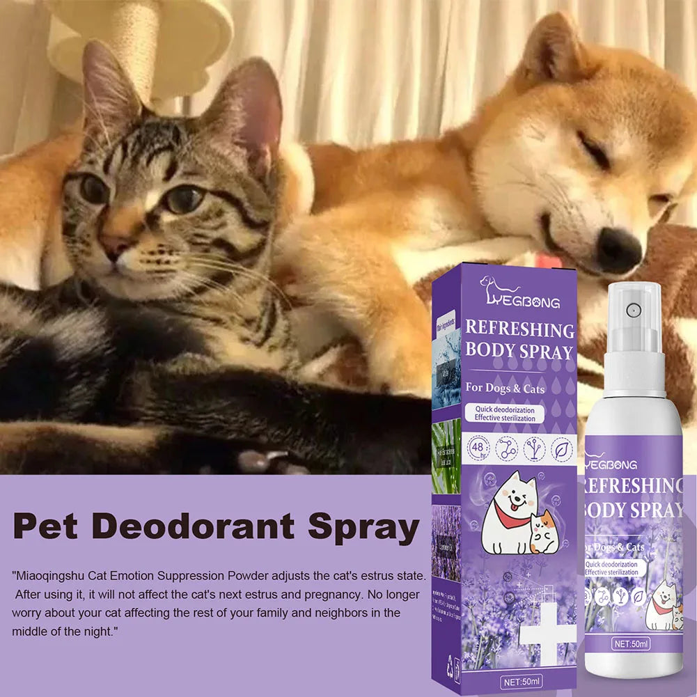 Lavender Oil Dog Deodorizer Spray Long Lasting Puppies Cats Dogs for Smelly Deodorizing Perfume Spray Remove Odor Freshing Air