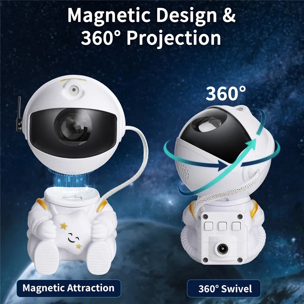 Astronaut Light Projector with Nebula Galaxy Projector Night Light Star Projector for Home Decorative Bedroom Children Kids Gift