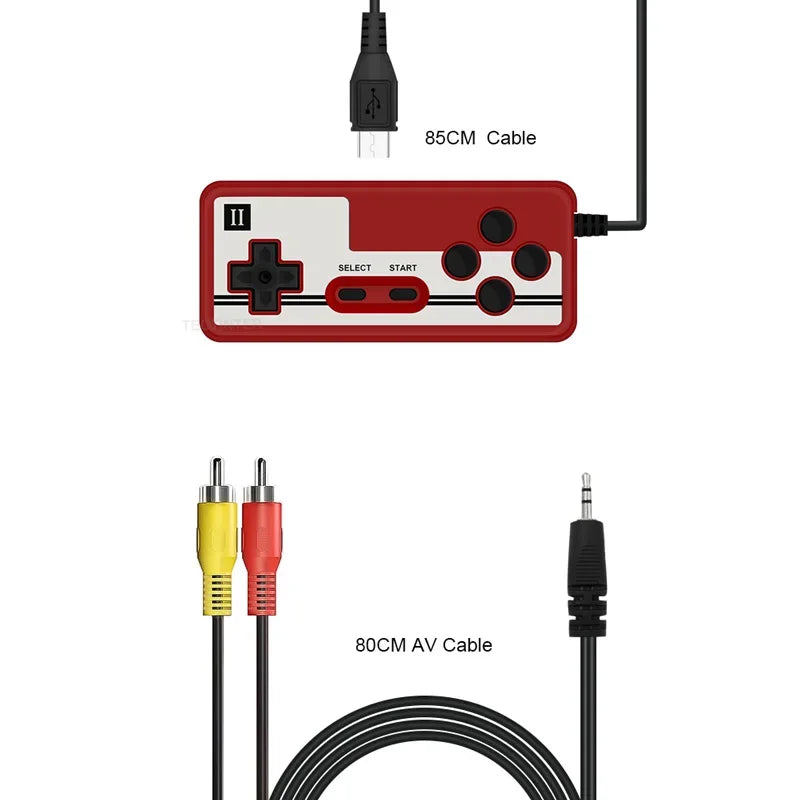 Built-in 400 FC Games with 2.4 Inch LCD Screen Video Game Player Kids Boys Gift for Retro Handheld Game Console