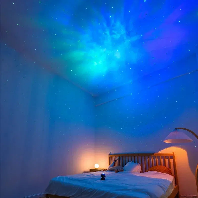 Star Projector Galaxy Night Light Astronaut Space Projector Starry Nebula Ceiling LED Lamp for Bedroom Home Decorative Kids Gift