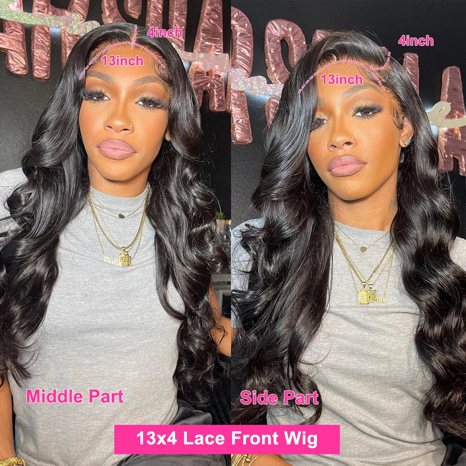 30 40 50 Inch 13x4 13x6 HD Body Wave Lace Front Wig Pre Plucked Loose Wave Lace Frontal Wig 100% Human Hair Wigs Black Women