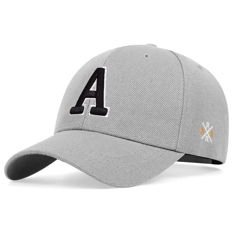 Unisex A Letter Side Ar Embroidery Baseball Caps Spring and Autumn Outdoor Adjustable Casual Hats Sunscreen Hat