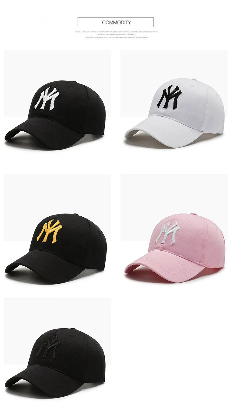 Fashion Letters Embroidery Baseball Caps Women Men Snapback Cap Female Male Visors Sun Hat Unisex Adjustable Cotton Trucker Hats