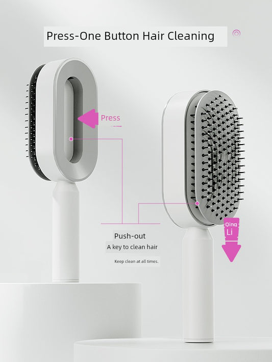 Upgraded for Long Hair Airbag Massage Comb Cleaning