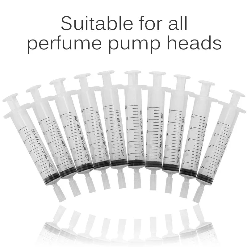 10pcs 10ml syringe plastic perfume dispenser tool refills cosmetics for quantitative distribution of refillable bottles