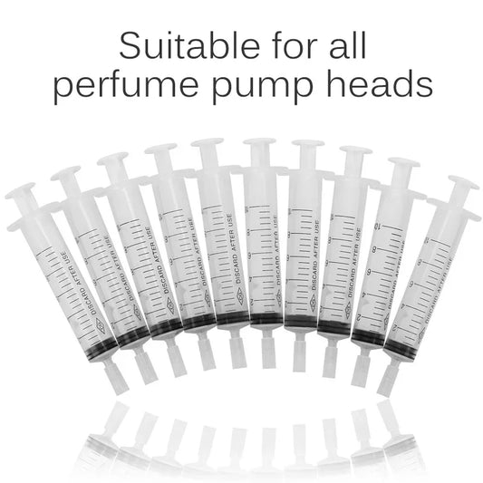 10pcs 10ml syringe plastic perfume dispenser tool refills cosmetics for quantitative distribution of refillable bottles