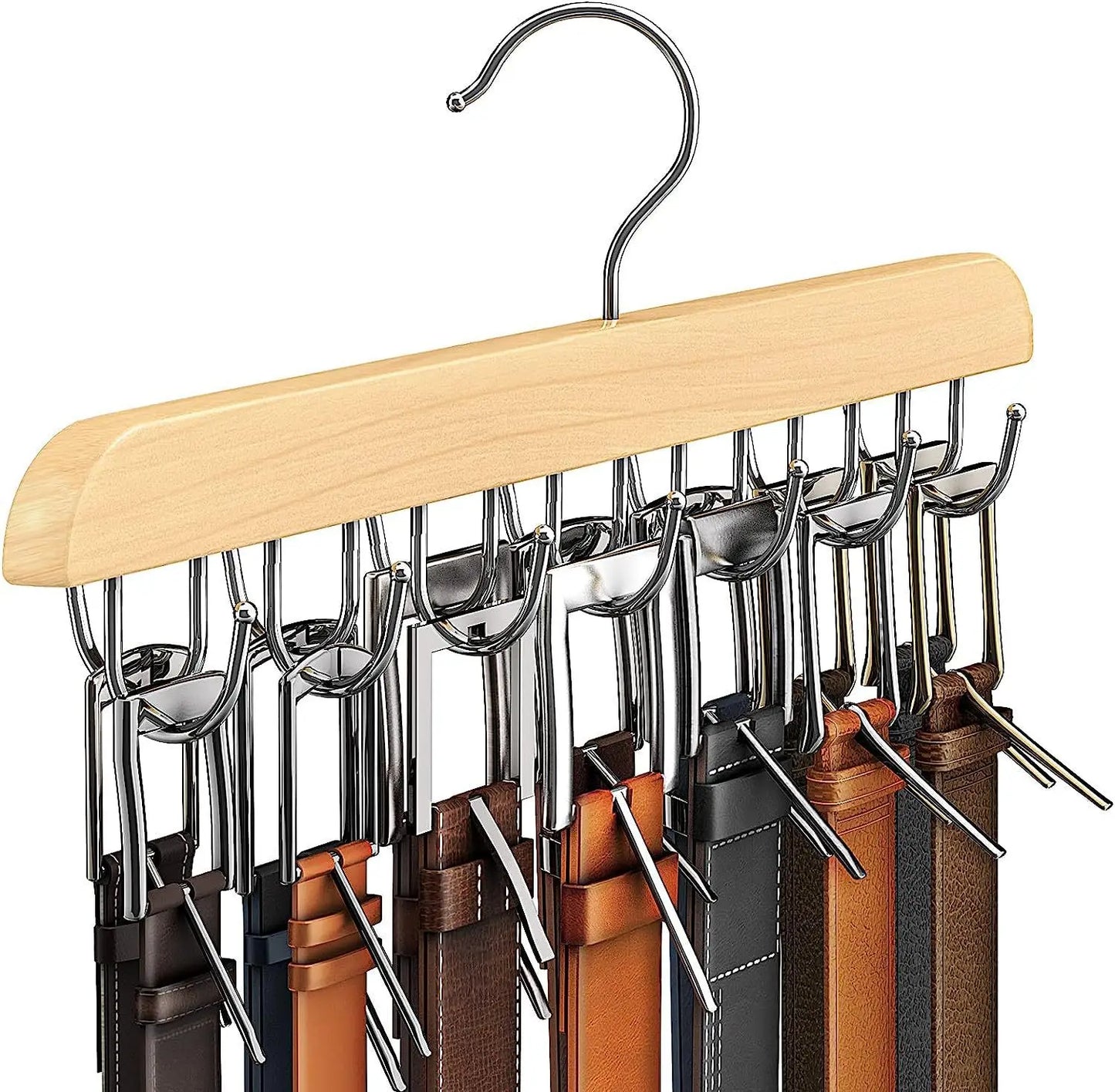 Wooden Belt Rack Women Storage Hangers for Clothes Case Home Wardrobe Accessories Supplly Scarf Organizer Men Tie Belt Hangers