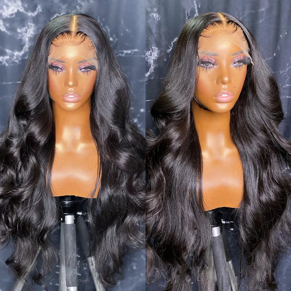 30 40 50 Inch 13x4 13x6 HD Body Wave Lace Front Wig Pre Plucked Loose Wave Lace Frontal Wig 100% Human Hair Wigs Black Women