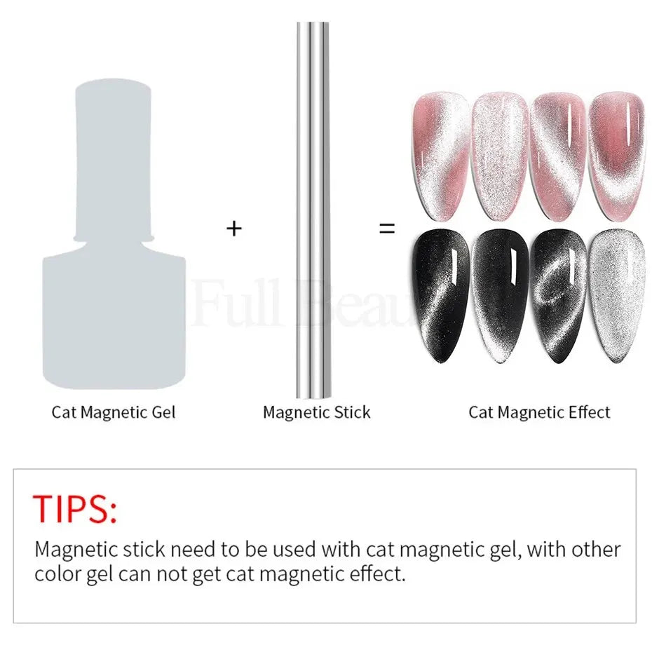 Cylindrical Magnet for Cat Eye UV Gel Varnish with Nails Art Decoration Fashion Nail Magnet Tools for Manicure Design Tools