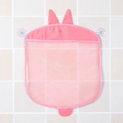 Baby Bathroom Mesh Bag Cartoon Animal Shapes Cloth Sand Toys Storage Net Bag Sucker Organizer for Children Bath Toys Kid Basket