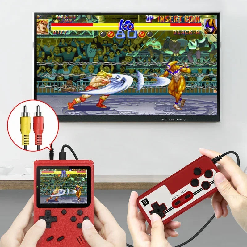 Built-in 400 FC Games with 2.4 Inch LCD Screen Video Game Player Kids Boys Gift for Retro Handheld Game Console