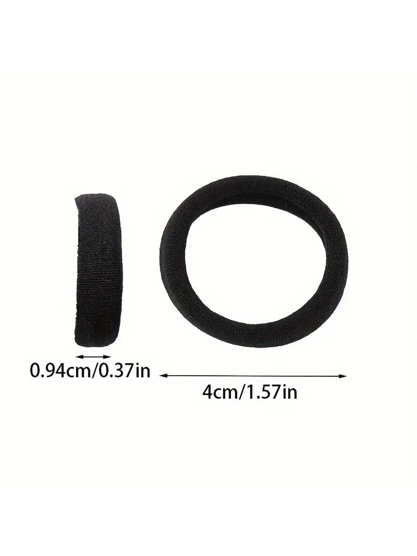 50-1000pcs Black Hair Ties Elastic Hair Bands Decorative Hair Accessories Set Holiday Gift For Girls Kids hair bands for girls