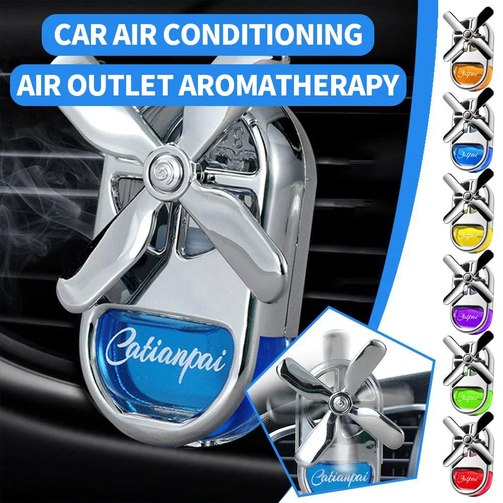 Car Aromatherapy Air Freshener Rotating Propeller Vent Fragrance Aromatherapy Creative Mini Perfume Decoration Accessories New