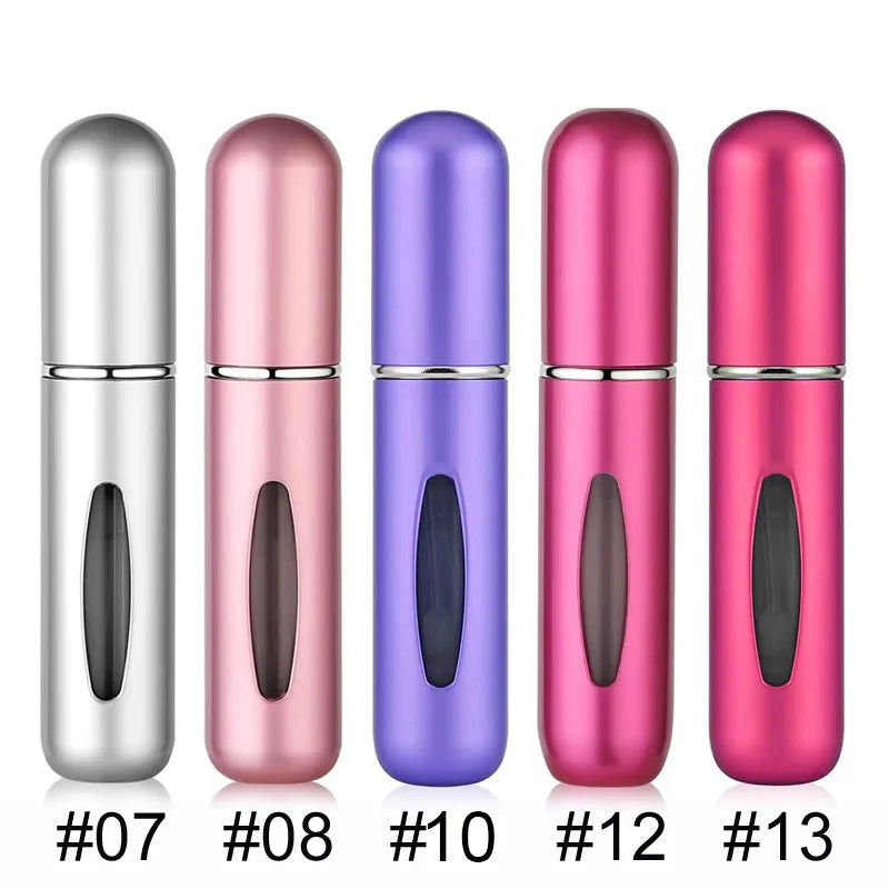 5ml Perfume Atomizer Portable Liquid Container Cosmetics Traveling Mini Aluminum Sprayer Alcochol Empty Refillable Bottle