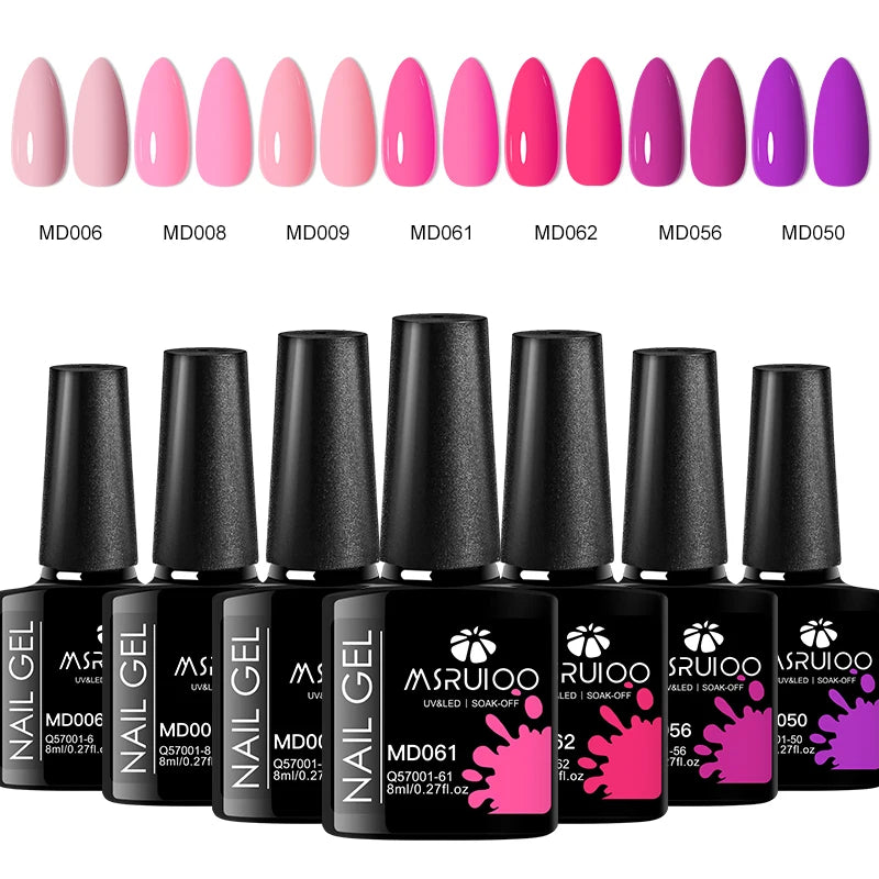 7pc Nail Gel Polish Set DIY Nail Art Design All For Decoration Soak Off UV Gel Long Lasting Manicure Painting Gel Vernis Kits