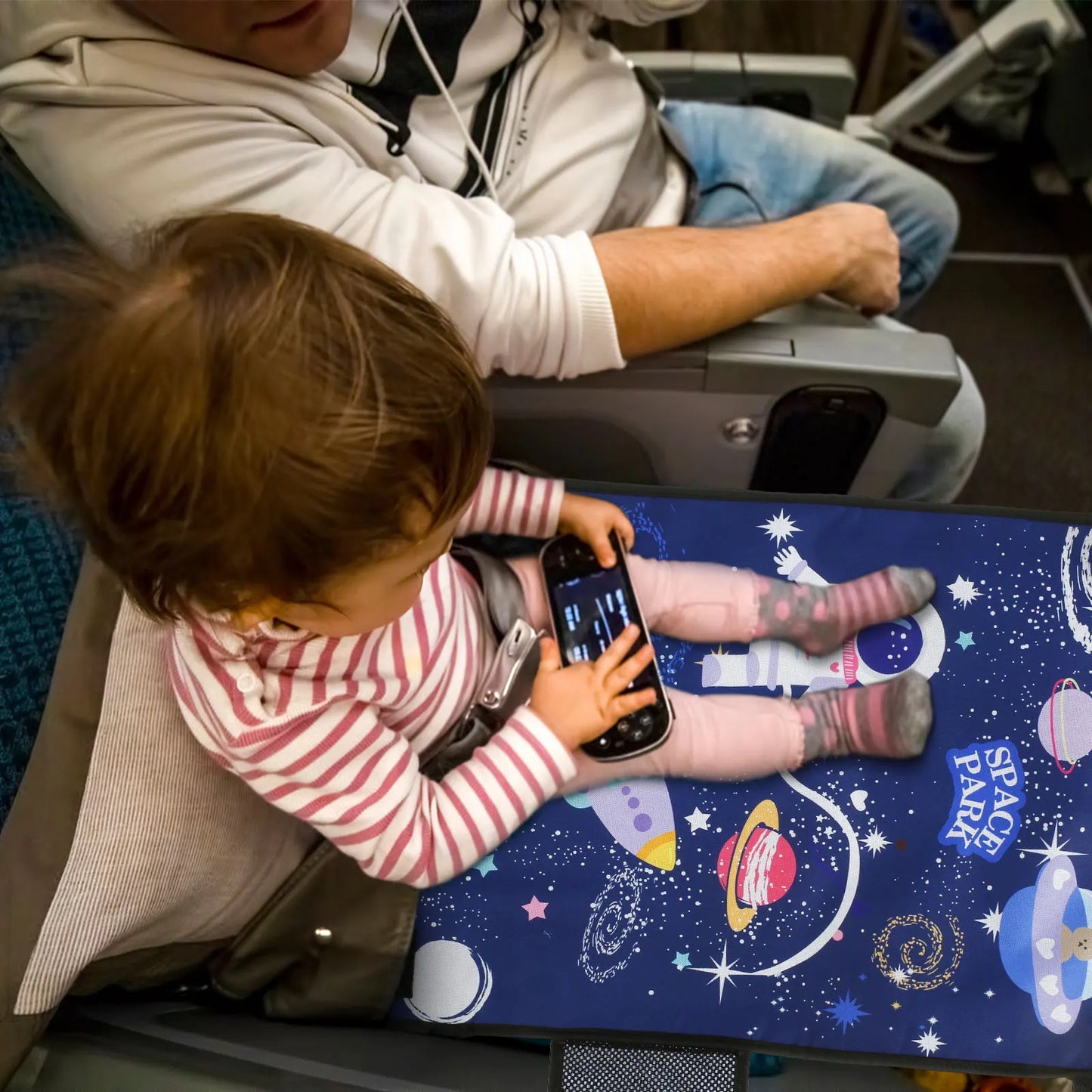 Kids Travel Airplane Bed Baby Pedals Bed Portable Travel Foot Rest Hammock Kids Bed Airplane Seat Extender Leg Rest For Kids