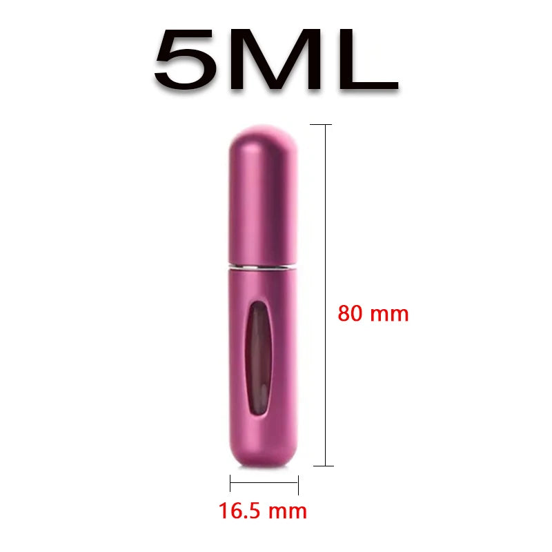 5ml Bottom Charge Perfume Refillable Bottle Liquid Container For Cosmetics Spray Bottling Dispenser Press Head Portable Travel