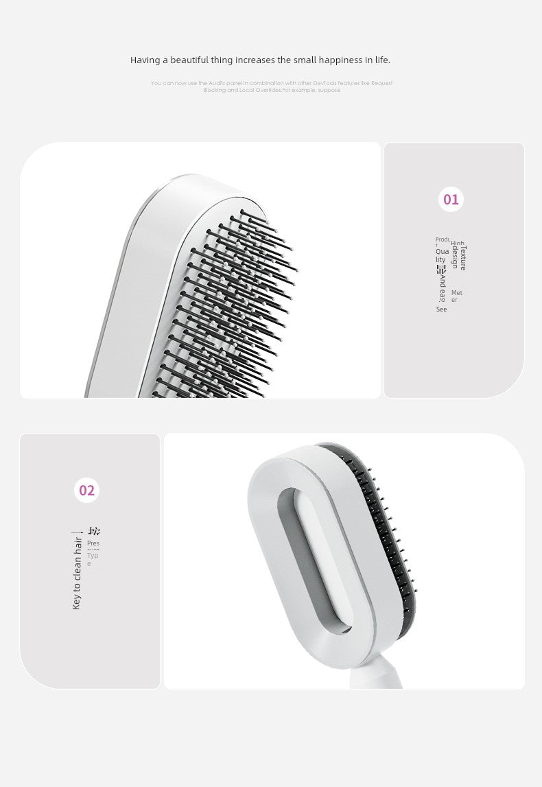 Japan Seiko Mujie Upgraded Press Cleaning Air Cushion Comb Ms. Long Hair Dedicated Airbag Massage Comb