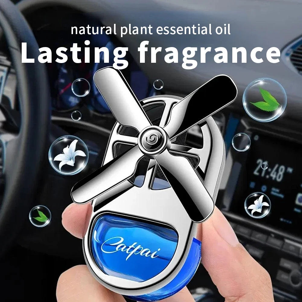 Car Aromatherapy Air Freshener Rotating Propeller Vent Fragrance Aromatherapy Creative Mini Perfume Decoration Accessories New