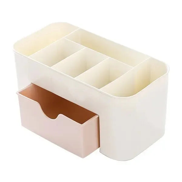 Nail Art Organizer Desktop Drawer Cosmetic Storage Box Makeup Brush Organizer Box Jewelry Lipstick Mask Compartment