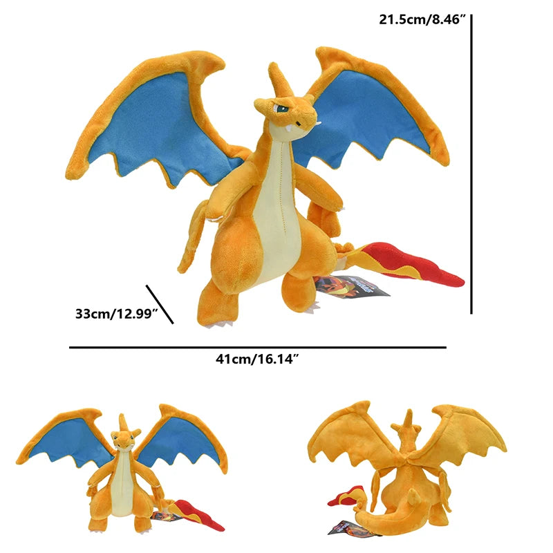 Mega Pokemo Charizard Plush Toys Mega Evolution X & Y Charizard Plush Toy Doll Charizard Stuffed Animals Toys Christmas Gifts