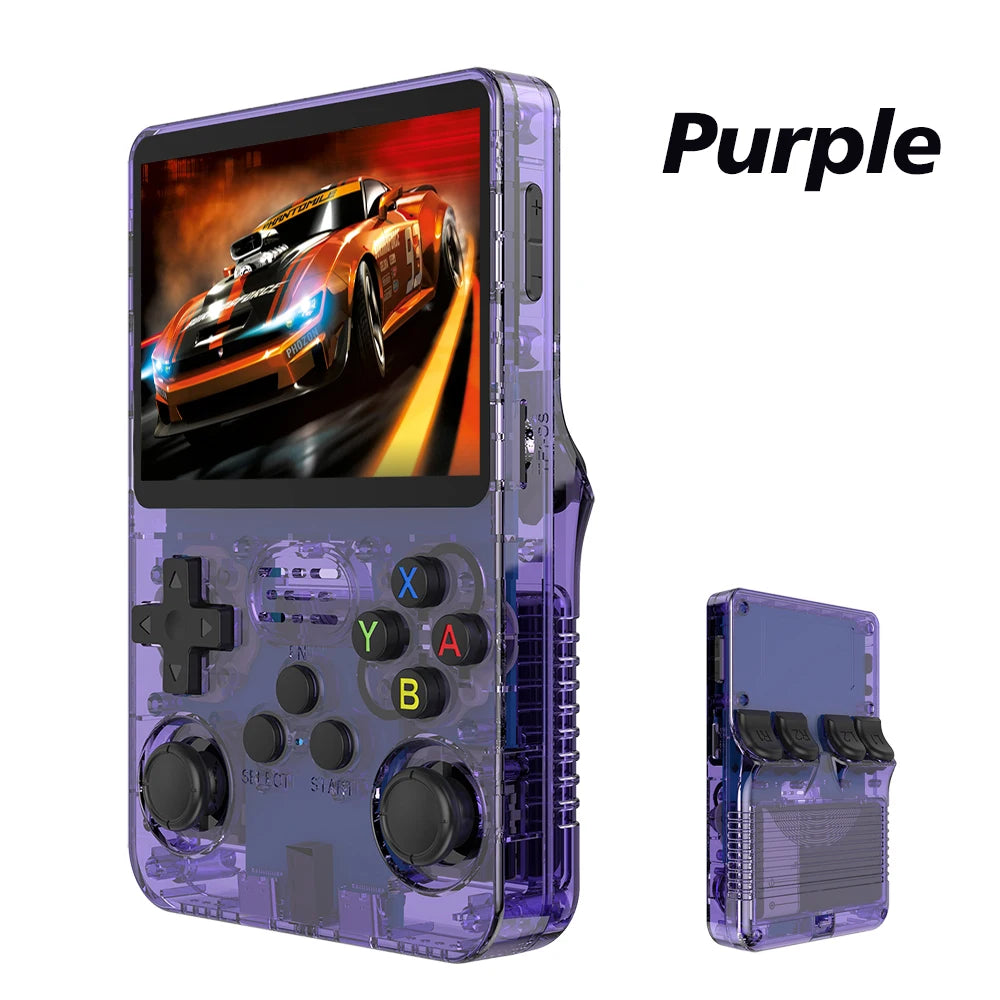 BOYHOM 128GB R36S Retro Handheld Game Console Linux System 3.5 Inch IPS Screen Portable Pocket Video Game Player 64GB Kids Gift