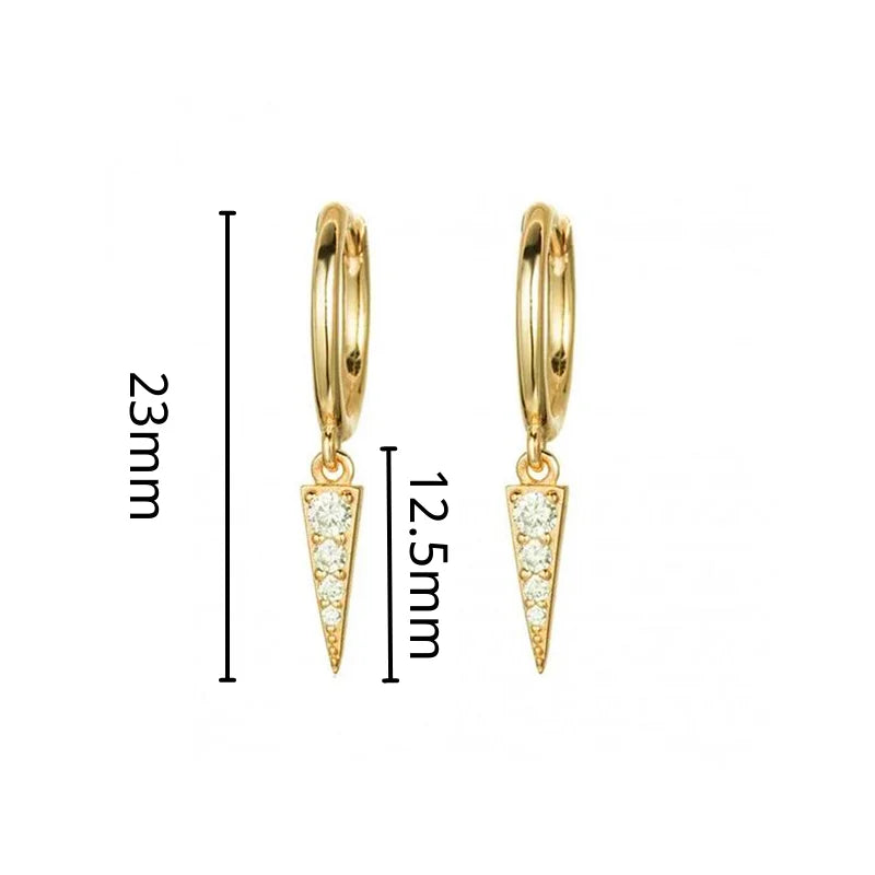 YUXINTOME 925 Sterling Silver Ear Needle Rivet Cone Buckle Piercing Huggie Hoop Earrings for Women Jewelry Accessories Earrings