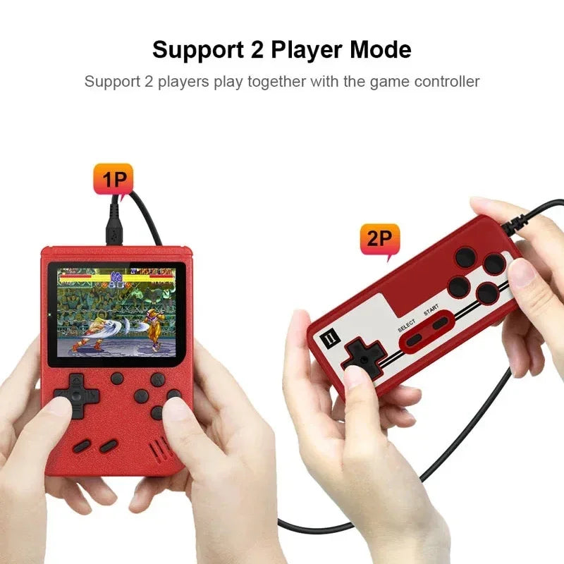 Built-in 400 FC Games with 2.4 Inch LCD Screen Video Game Player Kids Boys Gift for Retro Handheld Game Console