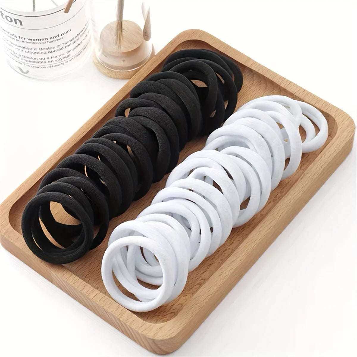 50-1000pcs Black Hair Ties Elastic Hair Bands Decorative Hair Accessories Set Holiday Gift For Girls Kids hair bands for girls