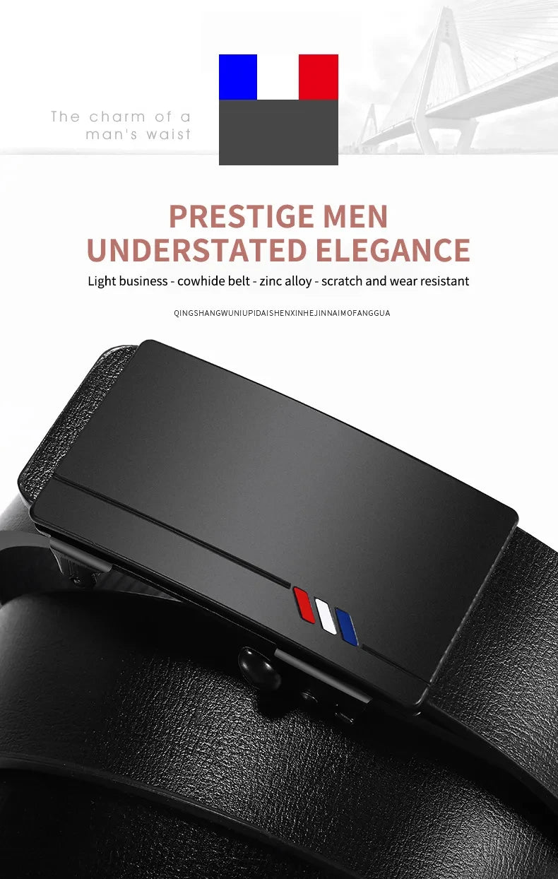 New Product Belt MEN'S High Quality Toothless Automatic Buckle Casual Men Belt MEN'S Business Fashion Belt