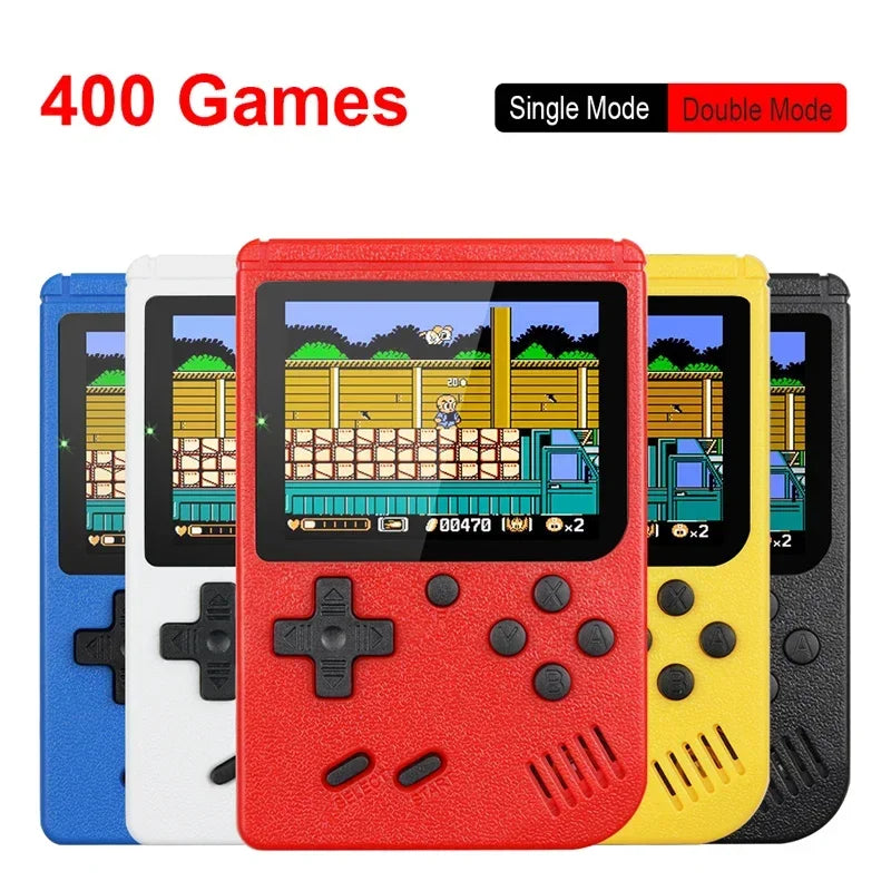 Built-in 400 FC Games with 2.4 Inch LCD Screen Video Game Player Kids Boys Gift for Retro Handheld Game Console