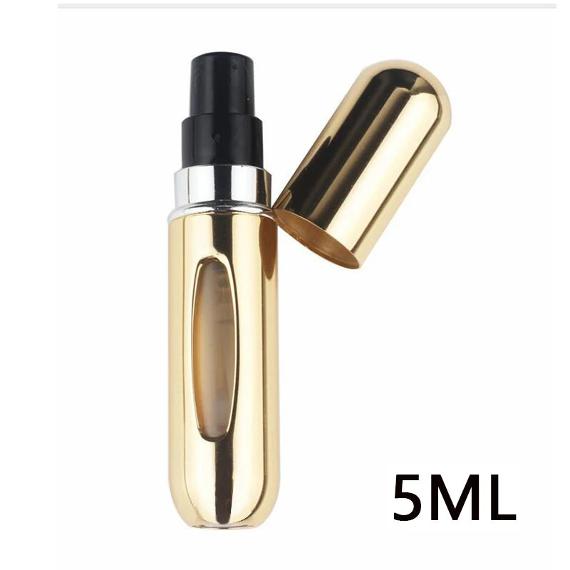 5ml Bottom Charge Perfume Refillable Bottle Liquid Container For Cosmetics Spray Bottling Dispenser Press Head Portable Travel