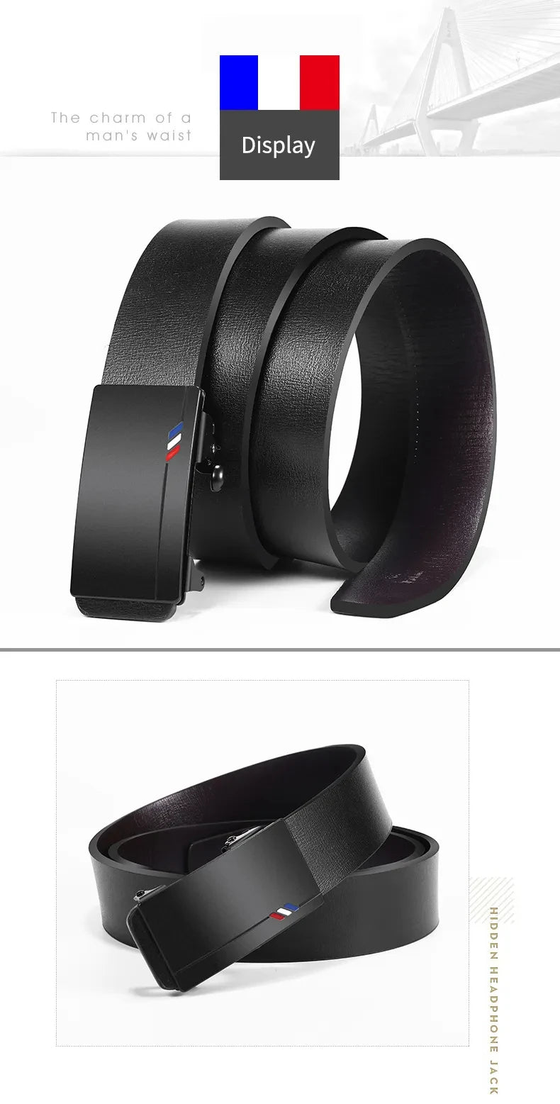 New Product Belt MEN'S High Quality Toothless Automatic Buckle Casual Men Belt MEN'S Business Fashion Belt