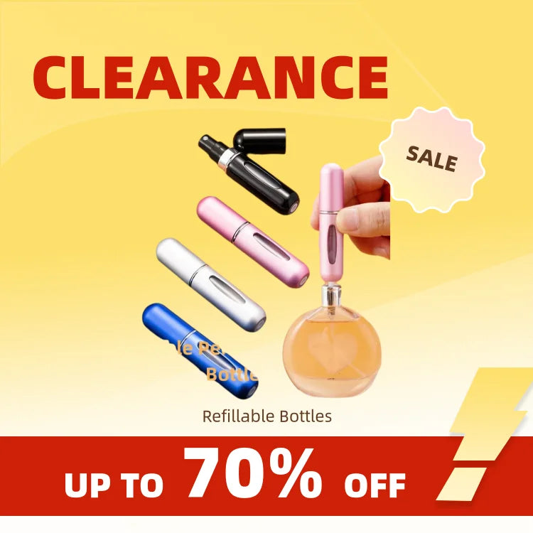 Clearance_5ML Portable Travel Perfume Spray Bottle with Skin Care Tools Convenient and Easy to Carry Great for On-the-go Use and